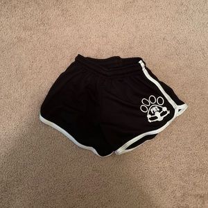 Black gym shorts